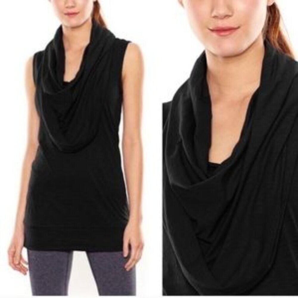 Lucy Body and Mind Sleeveless Cowl Neck Tunic Top Yoga Activewear Size L
